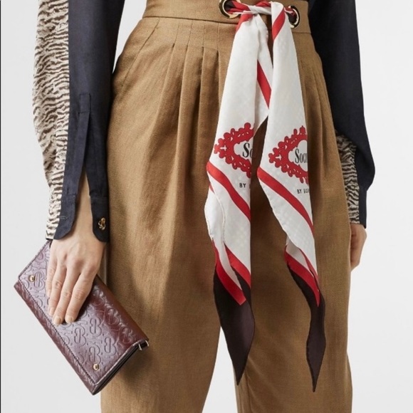 Burberry Monogram Leather Wallet with Detachable Strap - Picture 15 of 16